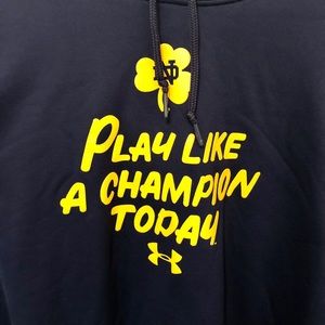 Notre Dame Mens Under Armour Hoodie